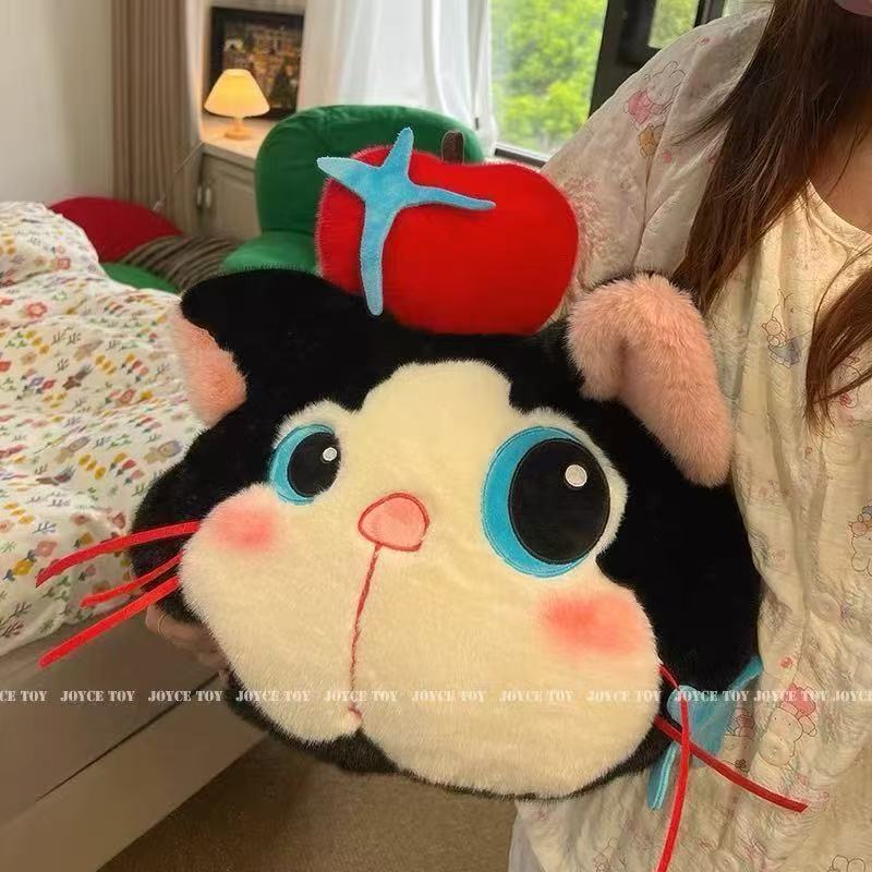 可爱苹果猫咪抱枕毛绒玩具公仔娃娃沙发客厅装饰玩偶送女生日礼物