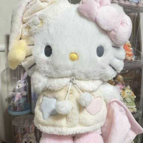 晚安好梦Kitty毛绒玩偶凯蒂猫公仔抱枕高颜值送女生日礼物抱枕
