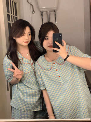 大码微胖MM睡衣套装女200斤
