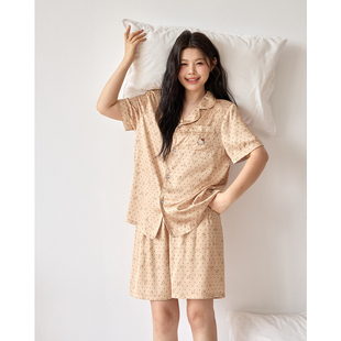 ALINDM大码胖妹妹kitty猫睡衣女夏冰丝薄款凉感200斤可外穿家居服