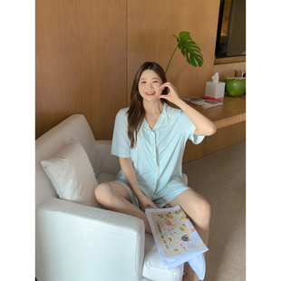 ALINDM大码家居胖mm高级感冰丝睡衣女款夏200斤慵懒松弛感家居服
