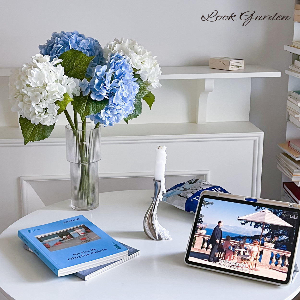 仿真3D单支大绣球逼真手感保湿皇室绣球花酒店花艺装饰婚庆假花