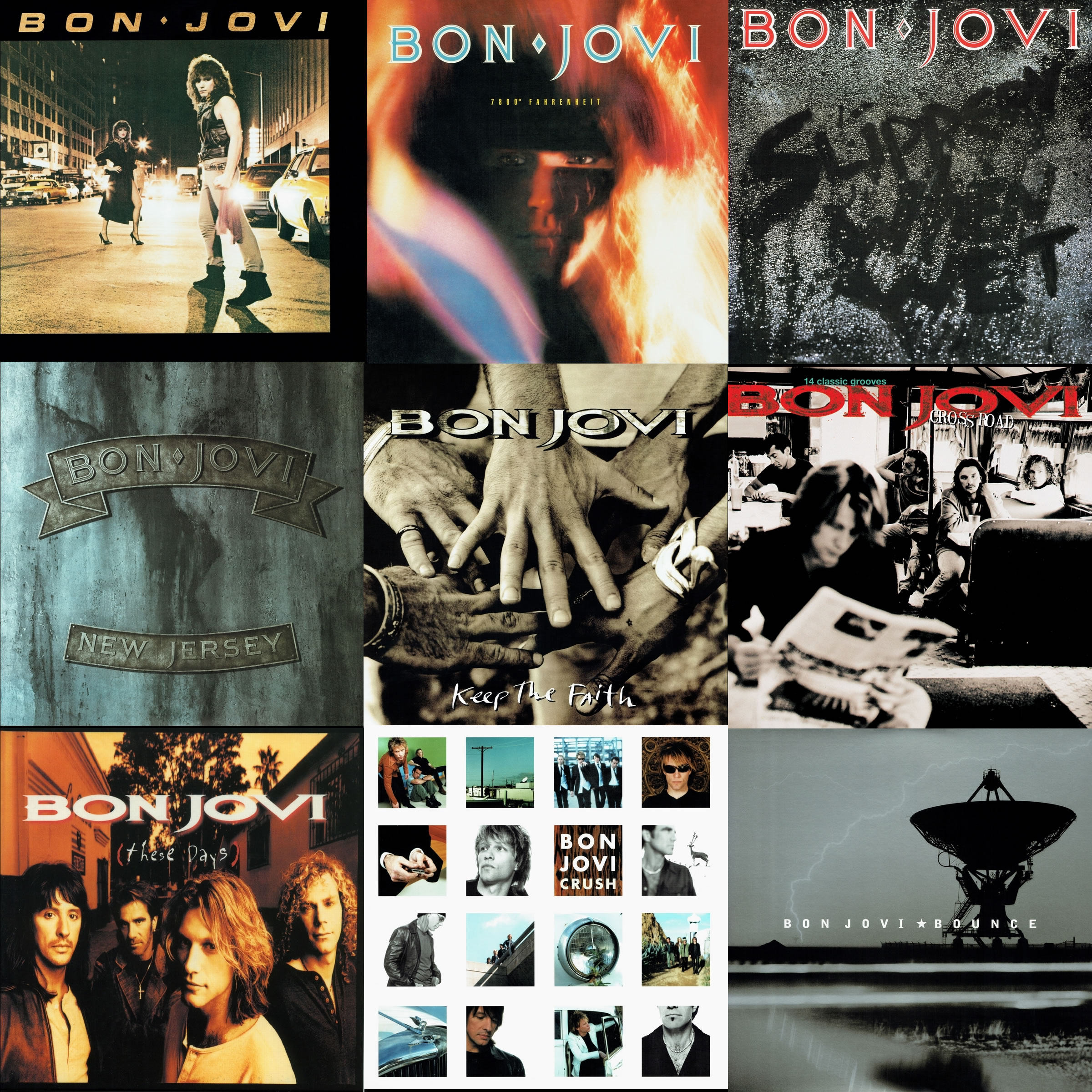 【极yue无损音源】bon jovi邦乔维无损全集 主唱5个人专辑24/192