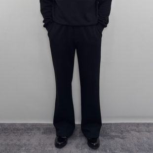 Roastlucky运动休闲加绒加厚单褶直筒卫裤 秋冬 男宽松百搭通勤长裤