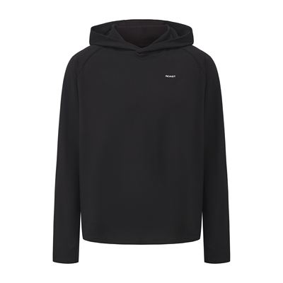 Roast lucky轻薄网眼连帽打底套头衫 运动速干健身训练长袖T恤男