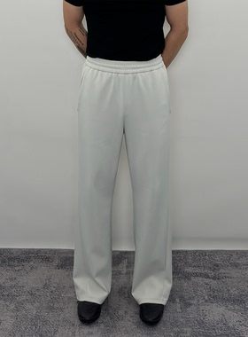 Roast lucky速干弹力微喇休闲裤男直筒基础百搭凉感健身运动长裤