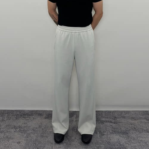 Roast lucky速干弹力微喇休闲裤男直筒基础百搭凉感健身运动长裤