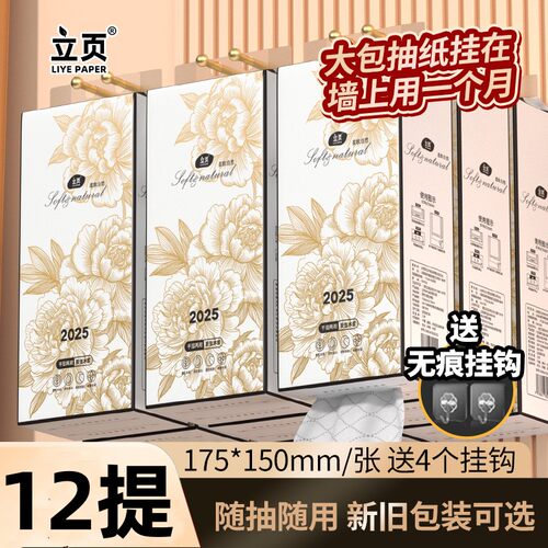 悬挂式抽纸2层纸巾立页中国大陆