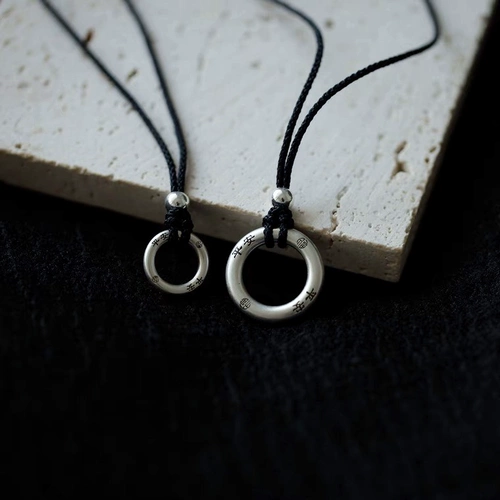 Серебряный браслет, защитный амулет, пряжка, подвеска, ожерелье, для влюбленных