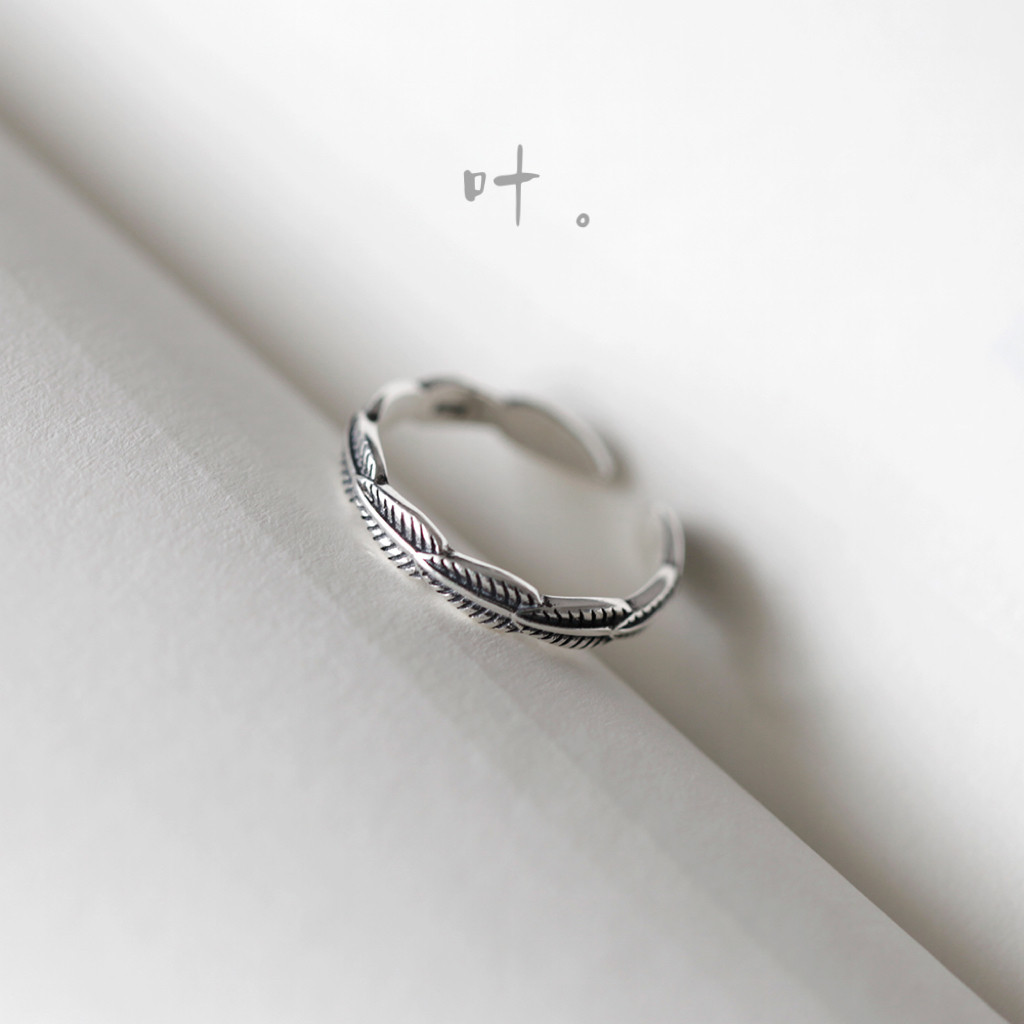 女纯银复古文艺戒指开口可调节