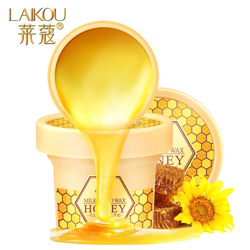 莱蔻牛奶蜂蜜手蜡120g撕拉手膜