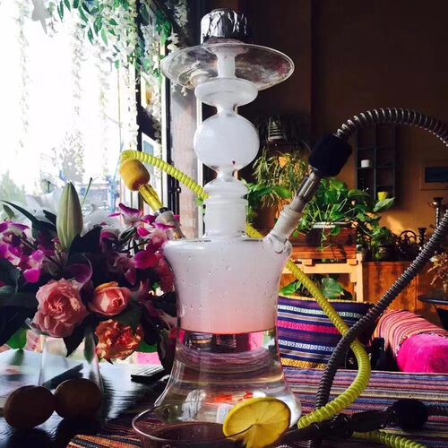 阿拉伯水烟中东款水烟壶带灯俄罗斯玻璃壶hookah烟斗酒吧专用款