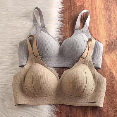 无痕无钢圈软支撑文胸罩内衣女小胸聚拢秋冬收副乳防外扩上托6639