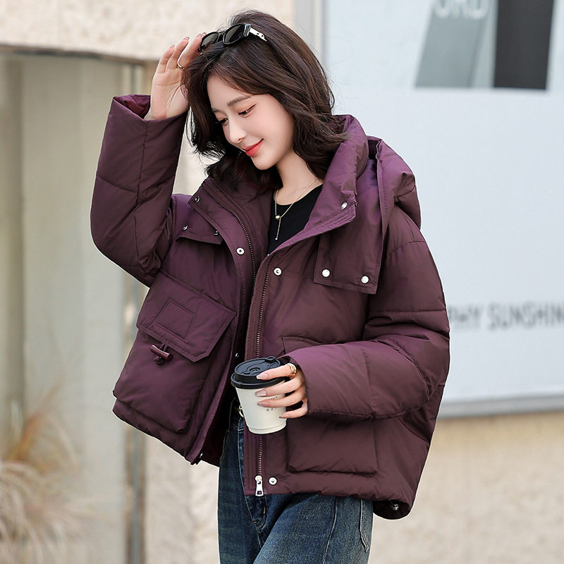 2026新款女式棉服出售短款常规新中式女士冬装加厚大码连帽棉服