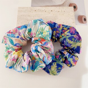 梦良手作 liberty利伯缇翡翠湾布料手工制作大肠发圈 发饰头绳