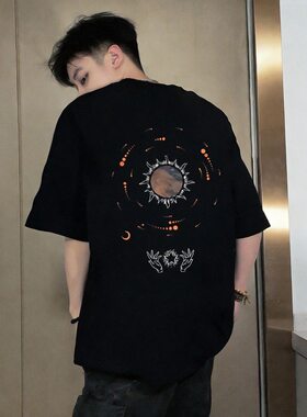 夏季特大码2-300斤100%纯棉上衣男士薄款胖子T恤潮流印花男款半袖