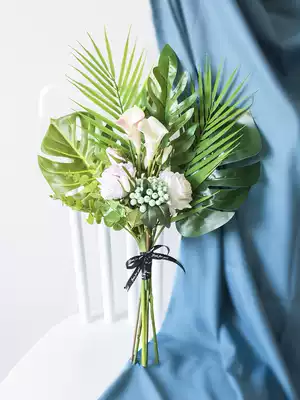 Simple Nordic ins small fresh single turtle leaf simulation plant leaf indoor living room dining table decoration