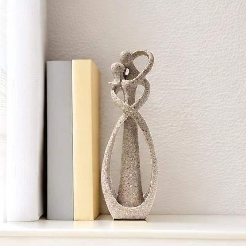 砂岩家居抽象人物艺术摆件客厅家居装饰创意现代树脂简约工艺品