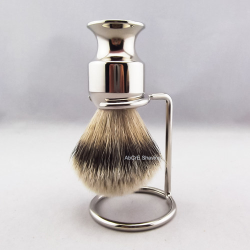 特路银尖獾毛男士剃须刷刮胡子