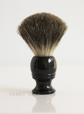 Shaving Brush 黑色树脂刷柄 獾毛胡须刷 手动剃须洁面刮脸刷