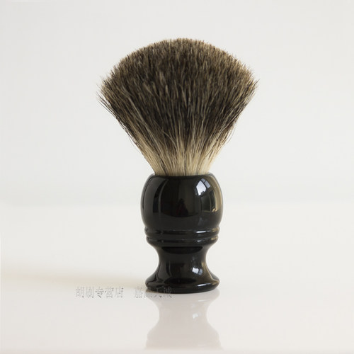Shaving Brush 黑色树脂刷柄 獾毛胡须刷 手动剃须洁面刮脸刷