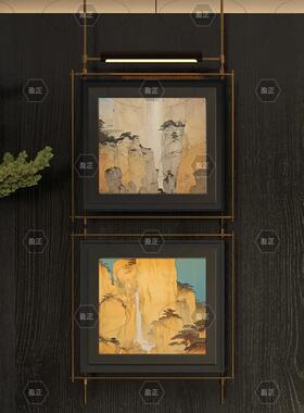 中山工厂直销墙壁高级感壁画灯客厅装饰画沙发书房中古设计师定制