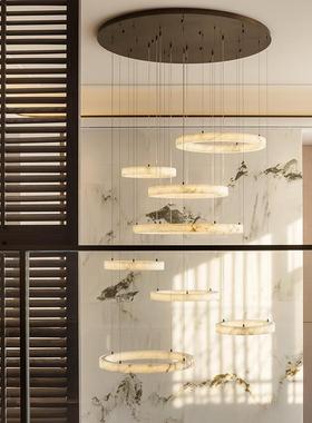 中山工厂直销【奢华定制】售楼部大堂会所复式楼别墅中空大厅西班