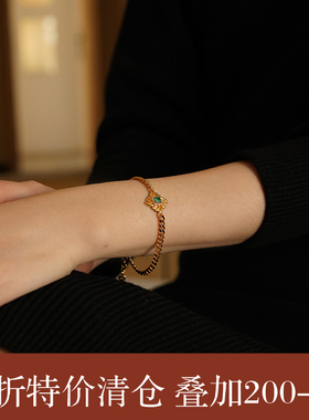 生如夏原创天然玛瑙925银手链女