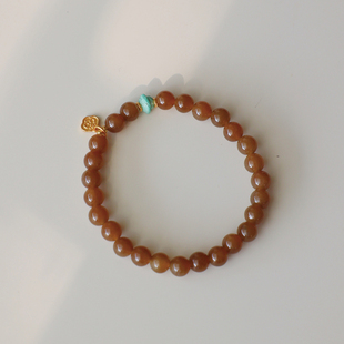 《胜春朝》原创新疆天然和田玉糖玉且末糖新中式手串女手链礼物