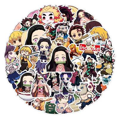 鬼灭之刃贴纸祢豆子炭治郎贴画