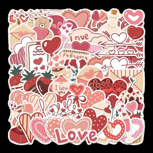 LOVE爱情ins风少女心贴纸