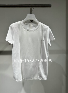 53折D家2025夏款专柜正品黑色T恤2J2B339-999