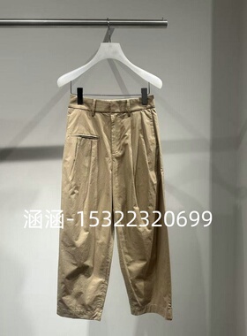 53折D家2025夏款专柜正品黑色长裤2J2Q402-2199