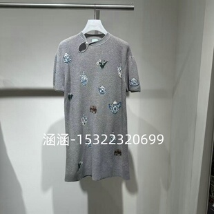 1999 针织连衣裙2J2E642 47折D家2025夏款 专柜正品