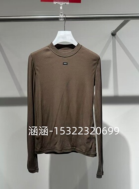 47折D家2025春款专柜正品土黄色T恤2J1B517-999