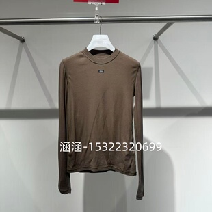 47折D家2025春款专柜正品土黄色T恤2J1B517-999