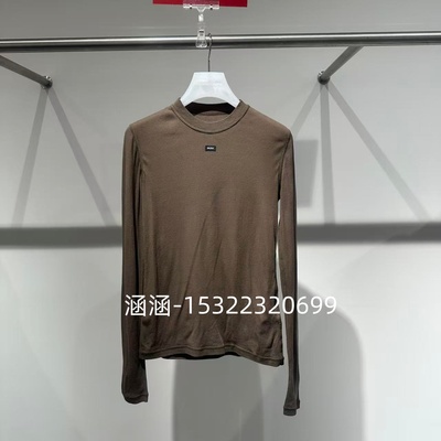 47折D家2025春款专柜正品土黄色T恤2J1B517-999