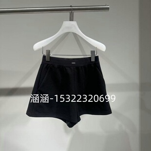 53折D家2025夏款 黑色短裤 2J2Q102 999 专柜正品