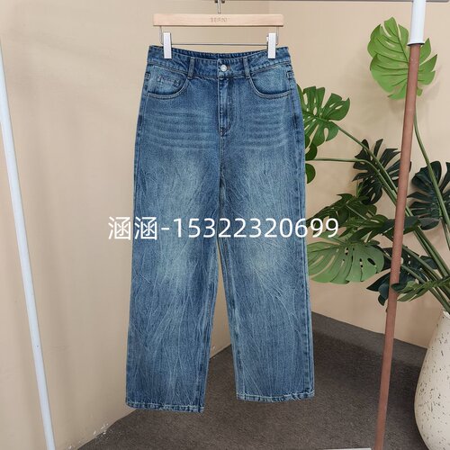 35折RB家2025秋专柜正品牛仔休闲长裤6A33K63668-699