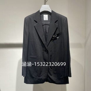 黑色外套2J1F518 3699 专柜正品 47折D家2025春款