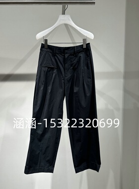 47折D家2025夏款专柜正品黑色长裤2J2Q402-2199