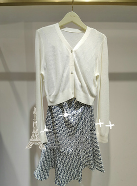 2LN1086070-专柜正品2024春新款针织衫吊带裙套装-999