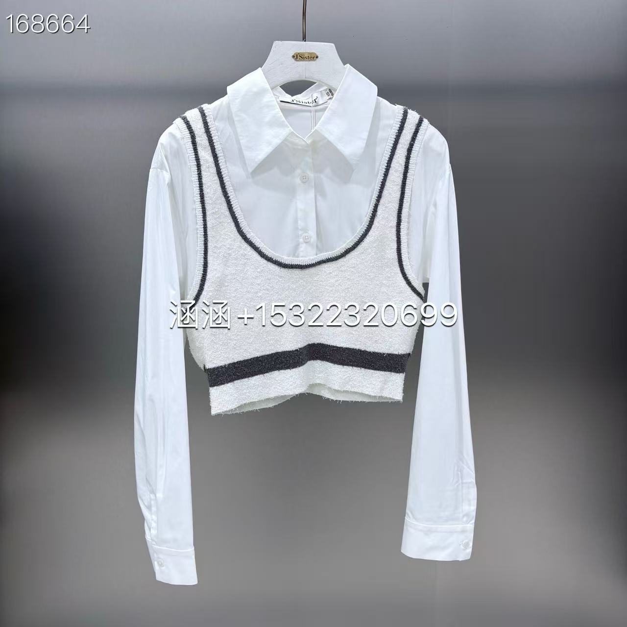 惠Jsister 2024春款专柜正品新款百搭针织衫S411202038-899 - 实物图