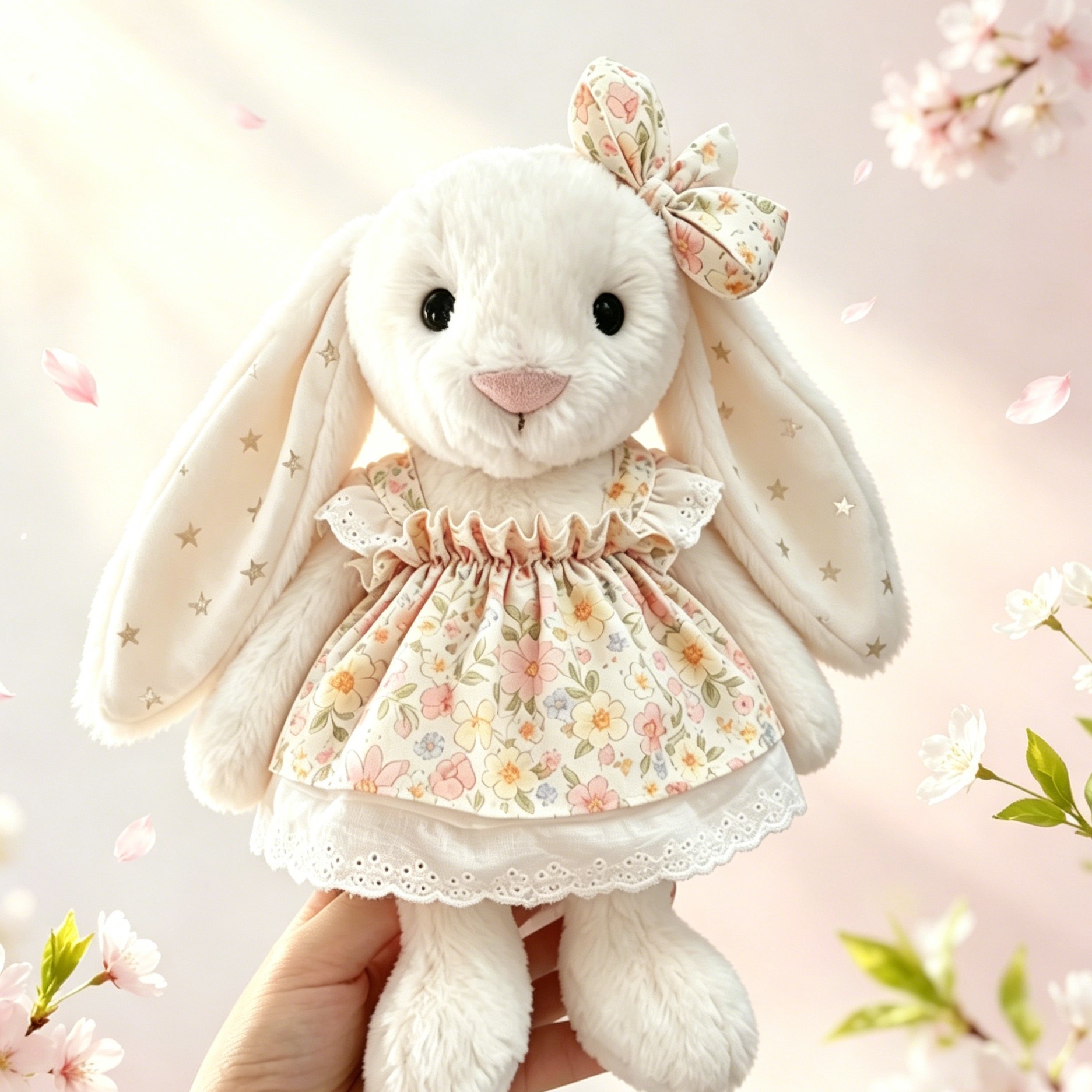 Jelly&cat中号害羞邦尼兔玩偶衣服30cm伽百利兔子娃衣连衣裙图片