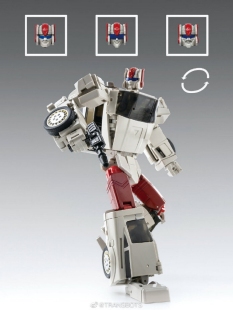 大街 X社 变形玩具 守护神 盒装 警车 组合体 Transbots