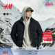 防水外出棉衣休闲冬装 HM男装 棉服冬季 夹棉外套1300940