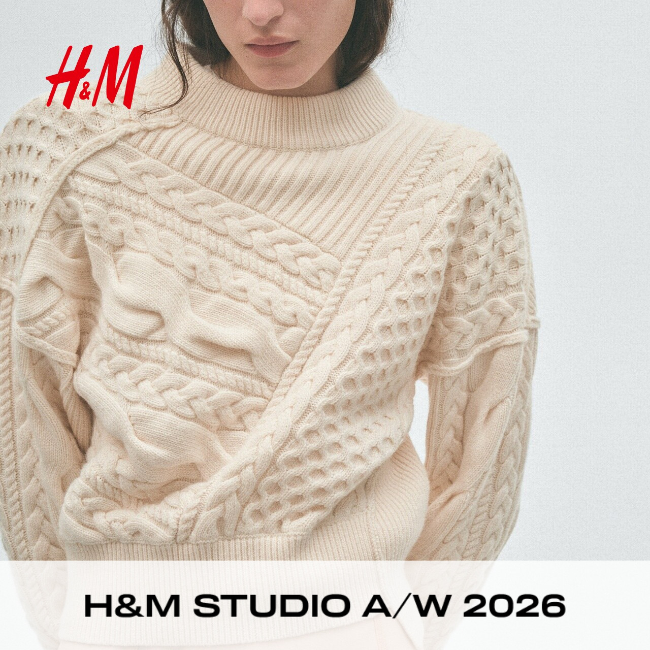 【H&M STUDIO AW】女装毛针织衫2026秋季新款针织套衫上衣1356536图片