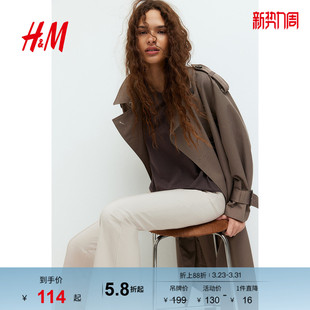 1260945 休闲休闲喇叭西裤 HM春季 上新女装