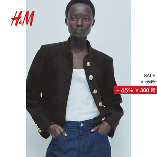 HM女装 短外套1245609 冬季