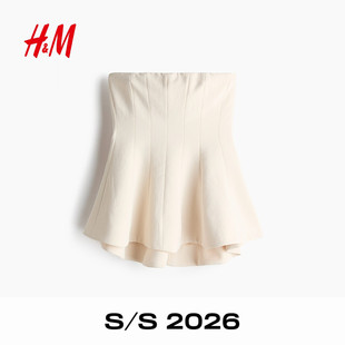 裙式 女装 下摆抹胸上衣1341756 新款 HM2026春季